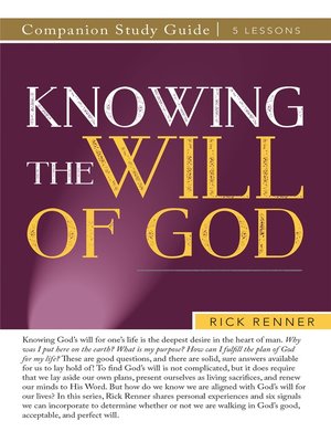 cover image of Knowing the Will of God Study Guide